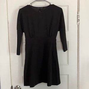 Zara Black Dress with Open Back